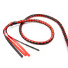 Kiotos Long fouet Whip Duo 190cm Noir et Rouge